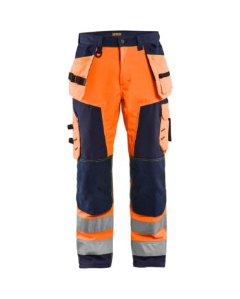 BlÅklder 1567 High Vis Softshell Buks Herre High Vis Orange Marineblå C44 Bukser BlÅklder Dame - BlÅklÄder Jeans  - 7330509406038