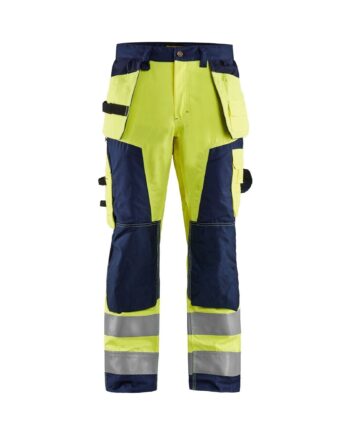 BlÅklder 1568 High Vis Buks Herre High Vis Gul Marineblå C44 Bukser Blyantlomme Bukser - BlÅklÄder Jeans  - 7330509402283