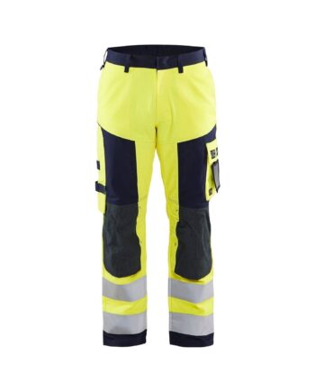 BlÅklder 1578 Multinorm Håndværker Buks Herre High Vis Gul Marineblå C44 Bukser Arbejdstøj Baglomme - BlÅklÄder Jeans  - 7330509516447
