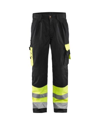 Sort BlÅklder 1584 High Vis Buks High Vis Gul Herre High Vis Gul C46 Bukser Arbejdstøj BlÅklder - BlÅklÄder Jeans  - 7330509338995