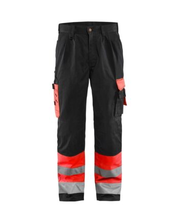 Sort BlÅklder 1584 High Vis Buks High Vis Rød Herre High Vis Rød C46 Bukser Arbejdstøj BlÅklder - BlÅklÄder Jeans  - 7330509373927