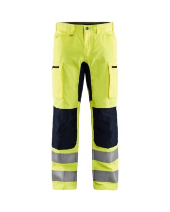 Sort BlÅklder 1585 High Vis Buks Med Stretch High Vis Gul Herre High Vis Gul C44 Bukser Baglomme Bukser - BlÅklÄder Jeans  - 7330509773819