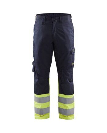 BlÅklder 1705 Buks Inherent Steel Herre Marineblå High Vis Gul C44 Bukser Apc Arbejdstøj - BlÅklÄder Jeans  - 7330509842614