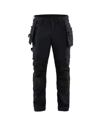 Sort BlÅklder 1720 Håndværker Buks Vejs Stretch Herre C44 Bukser Arbejdstøj BlÅklder - BlÅklÄder Jeans  - 7330509872130