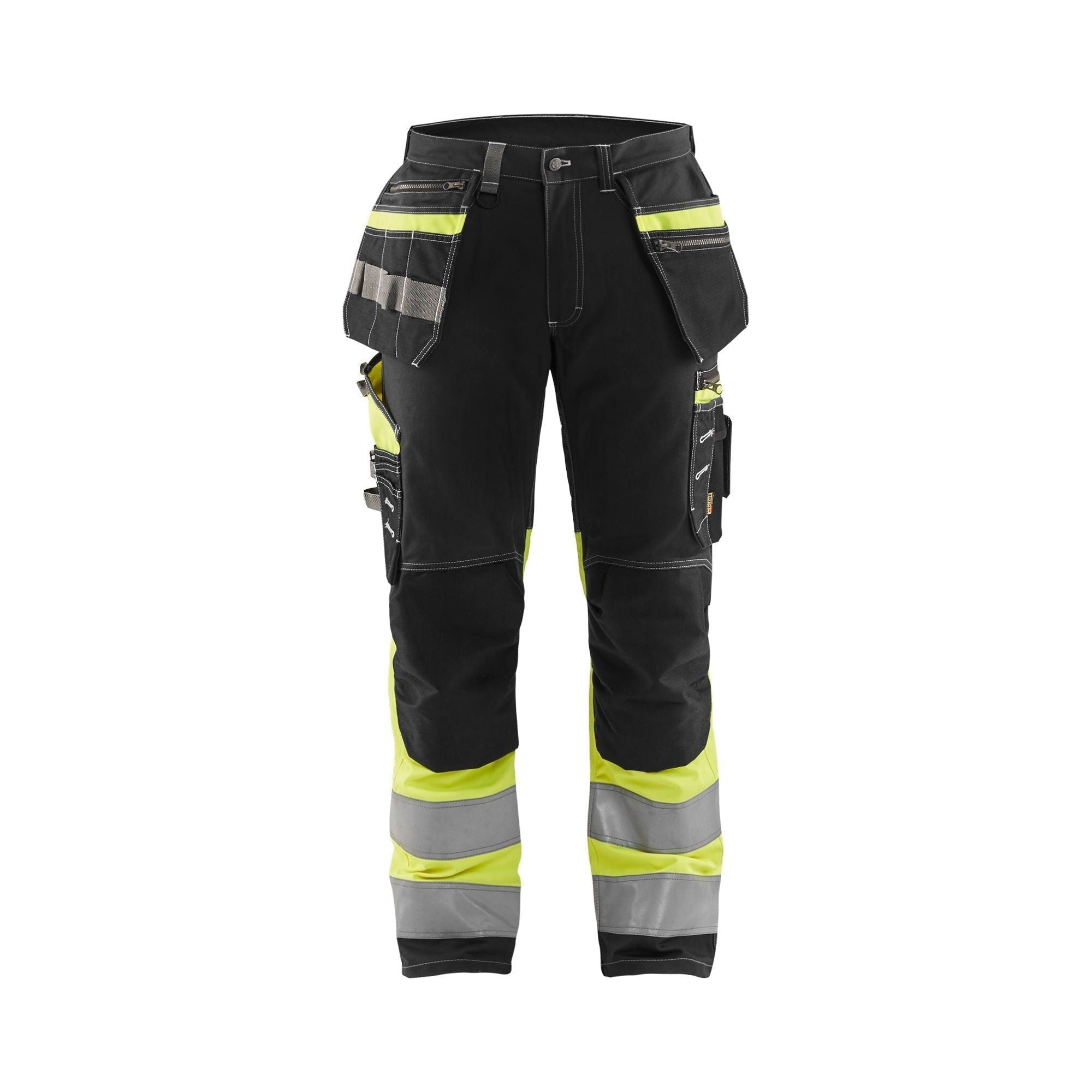 BlÅklder 1794 High Vis Buks Med Stretch Herre Sort High Vis Gul C44 Bukser Baglomme Bukser - BlÅklÄder Jeans - 7330509767337