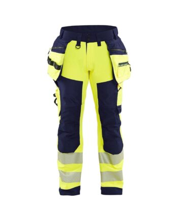 BlÅklder 1820 High Vis Softshell Buks High Vis Gul Marineblå Herre High Vis Gul Marineblå C44 Softshell Bukser Arbejdstøj BlÅklder - BlÅklÄder Jeans  - 7330509872697