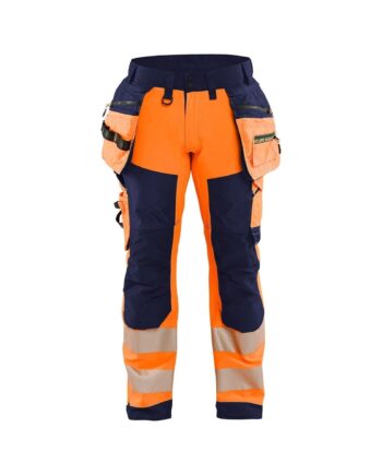 BlÅklder 1820 High Vis Softshell Buks High Vis Orange Marineblå Herre High Vis Orange Marineblå C44 Softshell Bukser Arbejdstøj BlÅklder - BlÅklÄder Jeans  - 7330509873267