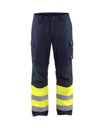 BlÅklder 1869 Flammehæmmende Multinorm Vinter Buks Herre Marineblå High Vis Gul C44 Bukser Arbejdstøj BlÅklder - BlÅklÄder Jeans  - 7330509551905