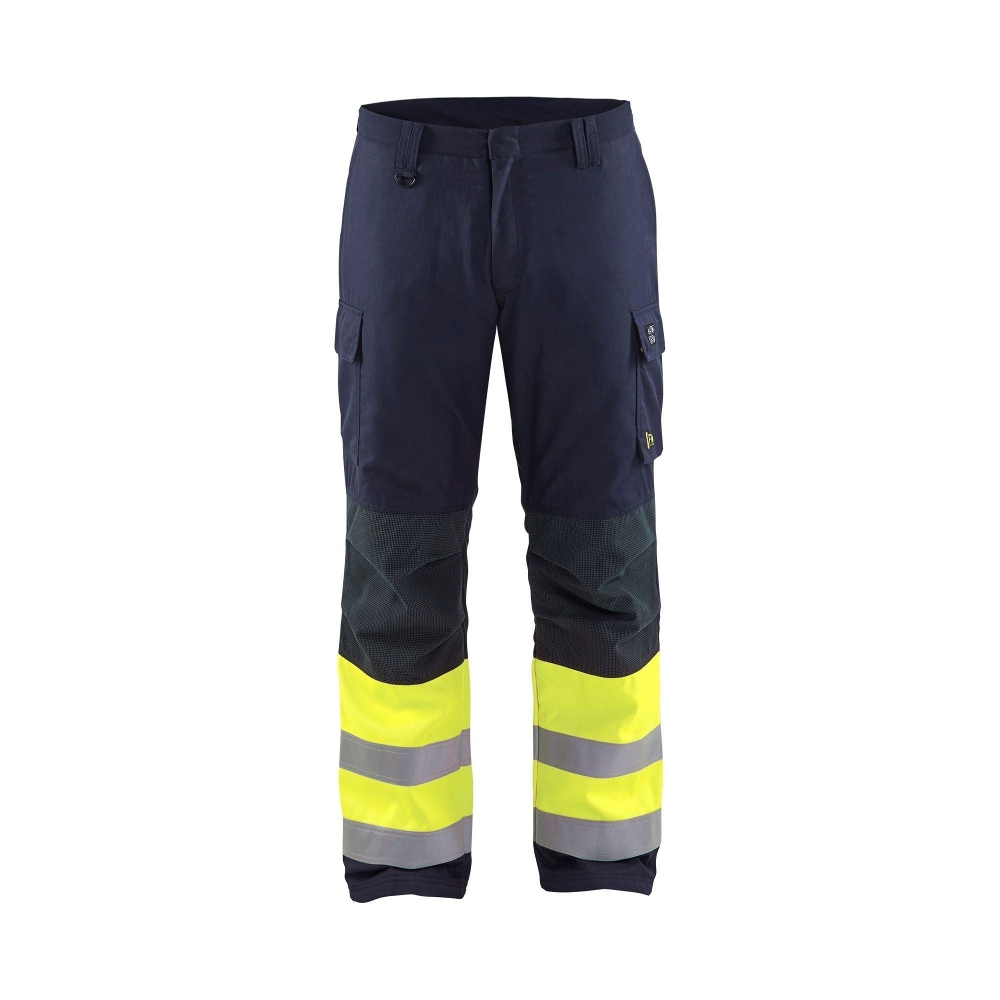BlÅklder 1869 Flammehæmmende Multinorm Vinter Buks Herre Marineblå High Vis Gul C44 Bukser Arbejdstøj BlÅklder - BlÅklÄder Jeans  - 7330509551905