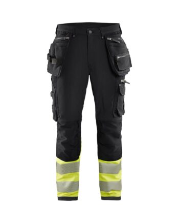 BlÅklder 1993 High Vis Buks Vejs Stretch Herre Sort High Vis Gul C44 Bukser Baglomme BlÅklder - BlÅklÄder Jeans  - 7330509716502