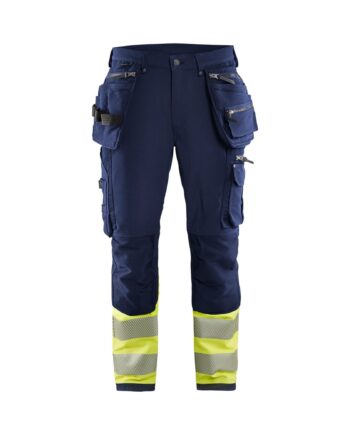 BlÅklder 1993 High Vis Buks Vejs Stretch Herre Marineblå High Vis Gul C44 Bukser Baglomme BlÅklder - BlÅklÄder Jeans  - 7330509716243