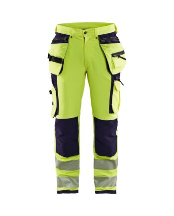 BlÅklder 1997 High Vis Buks Vejs Stretch Herre High Vis Gul Marineblå C44 Bukser Baglomme BlÅklder - BlÅklÄder Jeans  - 7330509777077