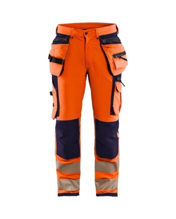 BlÅklder 1997 High Vis Buks Vejs Stretch Herre High Vis Orange Marineblå C44 Bukser Baglomme BlÅklder - BlÅklÄder Jeans  - 7330509798577