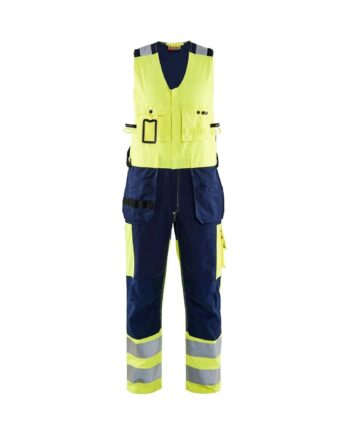 BlÅklder 2653 High Vis Helbuks High Vis Gul Marineblå C44 Bukser BlÅklder Helbusker - BlÅklÄder Jeans  - 7330509285268