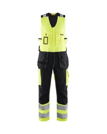 Sort BlÅklder 2653 High Vis Helbuks High Vis Gul C44 Bukser BlÅklder Helbusker - BlÅklÄder Jeans  - 7330509364598