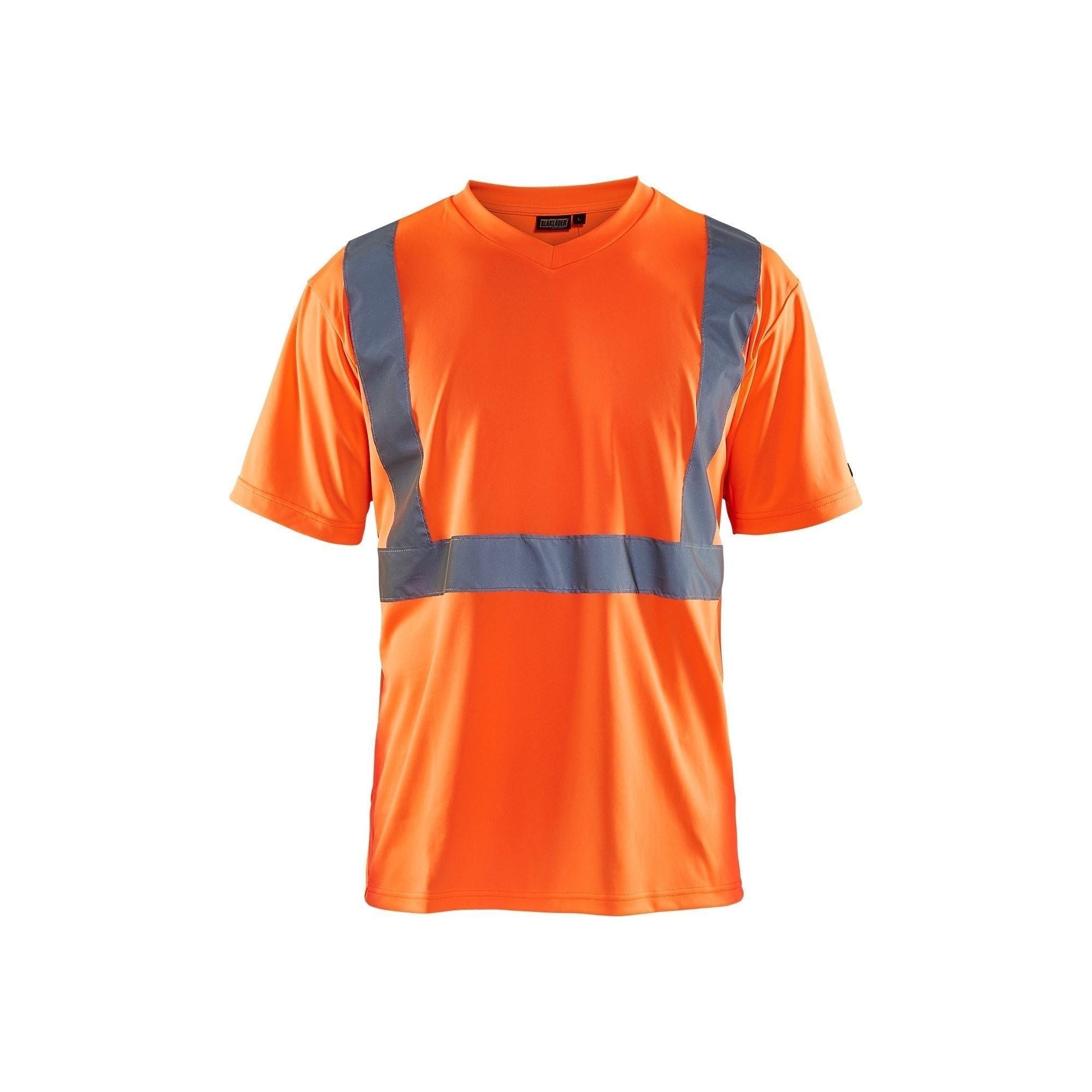 BlÅklder 3313 High Vis Shirt Herre High Vis Orange Shirts BlÅklder Iso 20471 Klasse - BlÅklÄder Shirt - 7330509255025