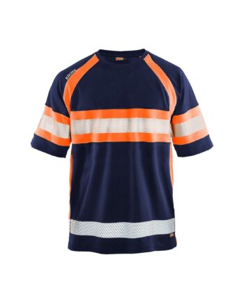 BlÅklder 3337 High Vis Shirt Herre Marineblå High Vis Orange Shirts BlÅklder 13758 Upf - BlÅklÄder Shirt  - 7330509523186