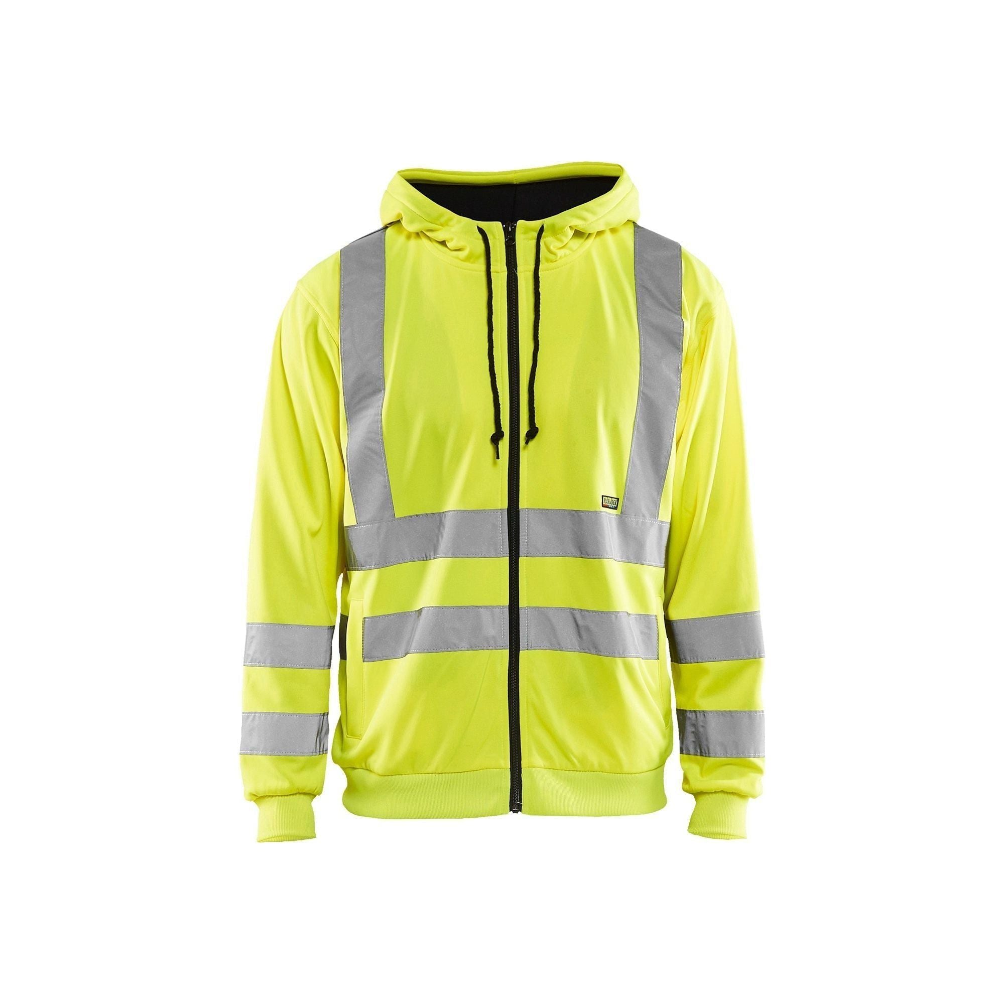 BlÅklder 3346 High Vis Hættetrøje Herre High Vis Gul Sweatee Shirt BlÅklder Iso 20471 Klasse - BlÅklÄder Shirt - 7330509313398