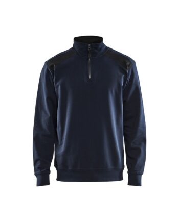 Sort BlÅklder 3353 Sweatee Shirt Half Zip Mørk Marineblå Herre Mørk Marineblå Sweatee Shirt BlÅklder Herre - BlÅklÄder Shirt  - 7330509656655