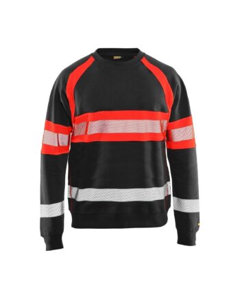 BlÅklder 3359 High Vis Sweatee Shirt Herre Sort High Vis Rød Sweatee Shirt BlÅklder Discount - BlÅklÄder Shirt  - 7330509553930
