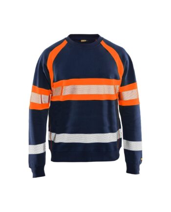 BlÅklder 3359 High Vis Sweatee Shirt Herre Marineblå High Vis Orange Sweatee Shirt BlÅklder Discount - BlÅklÄder Shirt  - 7330509553855