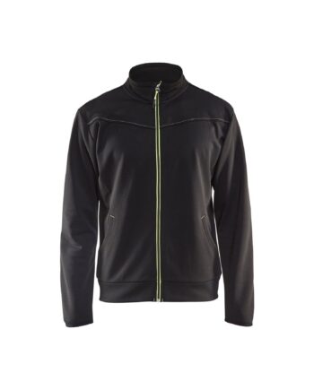 BlÅklder 3362 Sweatee Shirt Full Zip Herre Sort High Vis Gul Sweatee Shirt BlÅklder Discount - BlÅklÄder Shirt  - 7330509550847