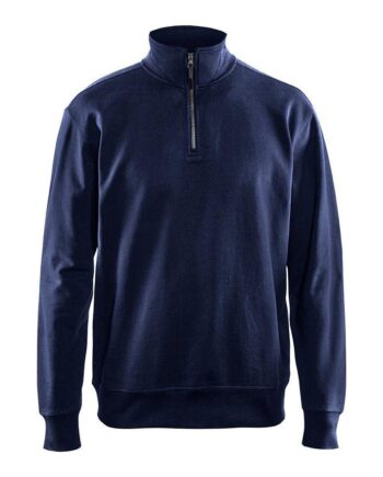 BlÅklder 3369 Sweatee Shirt Half Zip Herre Marineblå Sweatee Shirt BlÅklder Herre - BlÅklÄder Shirt  - 7330509469699