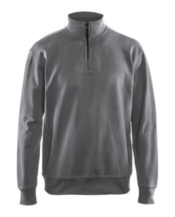 BlÅklder 3369 Sweatee Shirt Half Zip Herre Grå Sweatee Shirt BlÅklder Herre - BlÅklÄder Shirt  - 7330509469705
