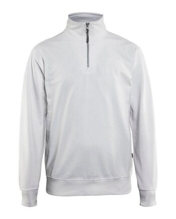 Hvid BlÅklder 3369 Sweatee Shirt Half Zip Herre Sweatee Shirt BlÅklder Herre - BlÅklÄder Shirt  - 7330509469668
