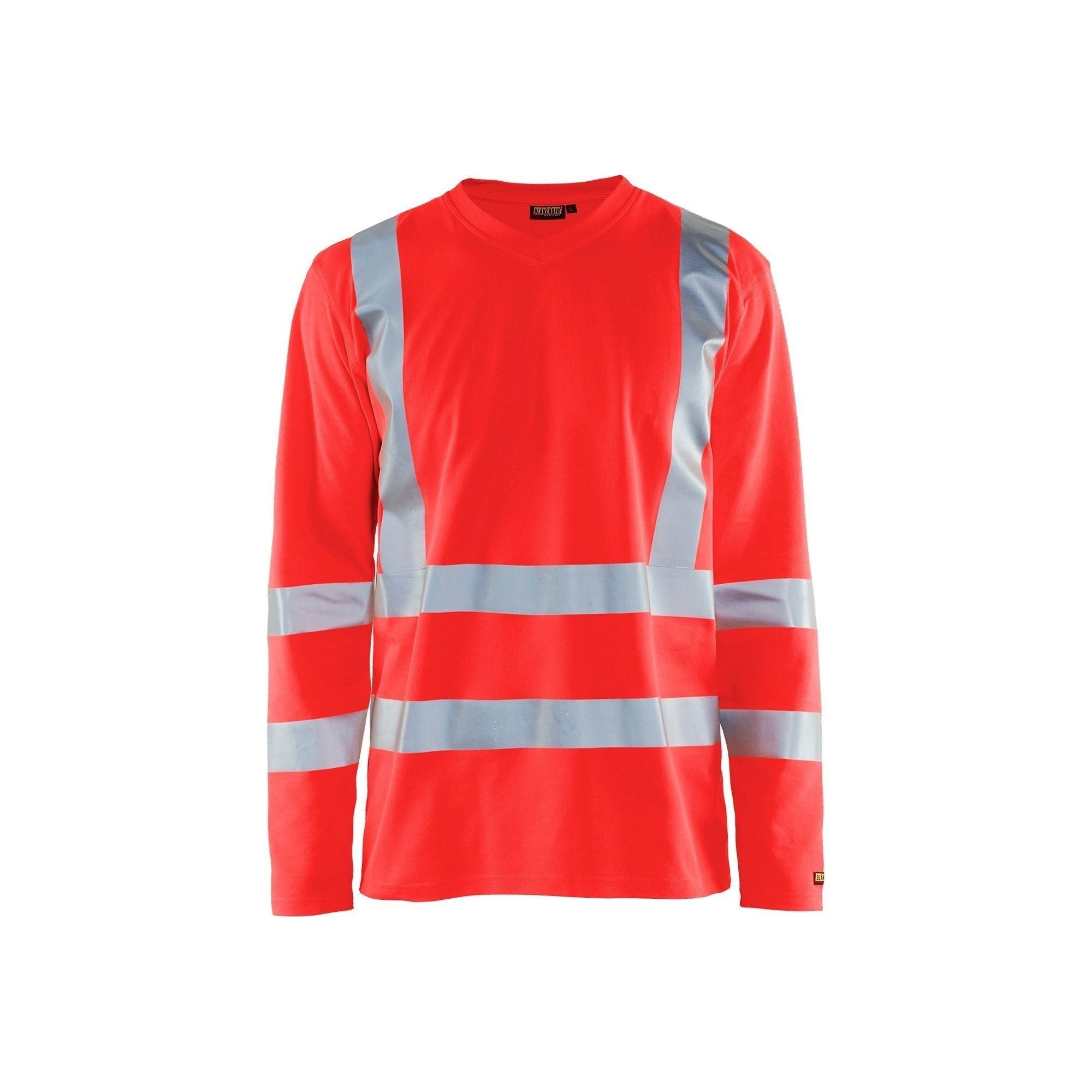 BlÅklder 3381 High Vis Shirt Lang ærme Herre High Vis Rød Shirts BlÅklder 13758 Upf - BlÅklÄder Shirt - 7330509811306