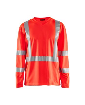 BlÅklder 3383 High Vis Shirt Lang ærme Herre High Vis Rød Shirts BlÅklder 13758 Upf - BlÅklÄder Shirt  - 7330509470183