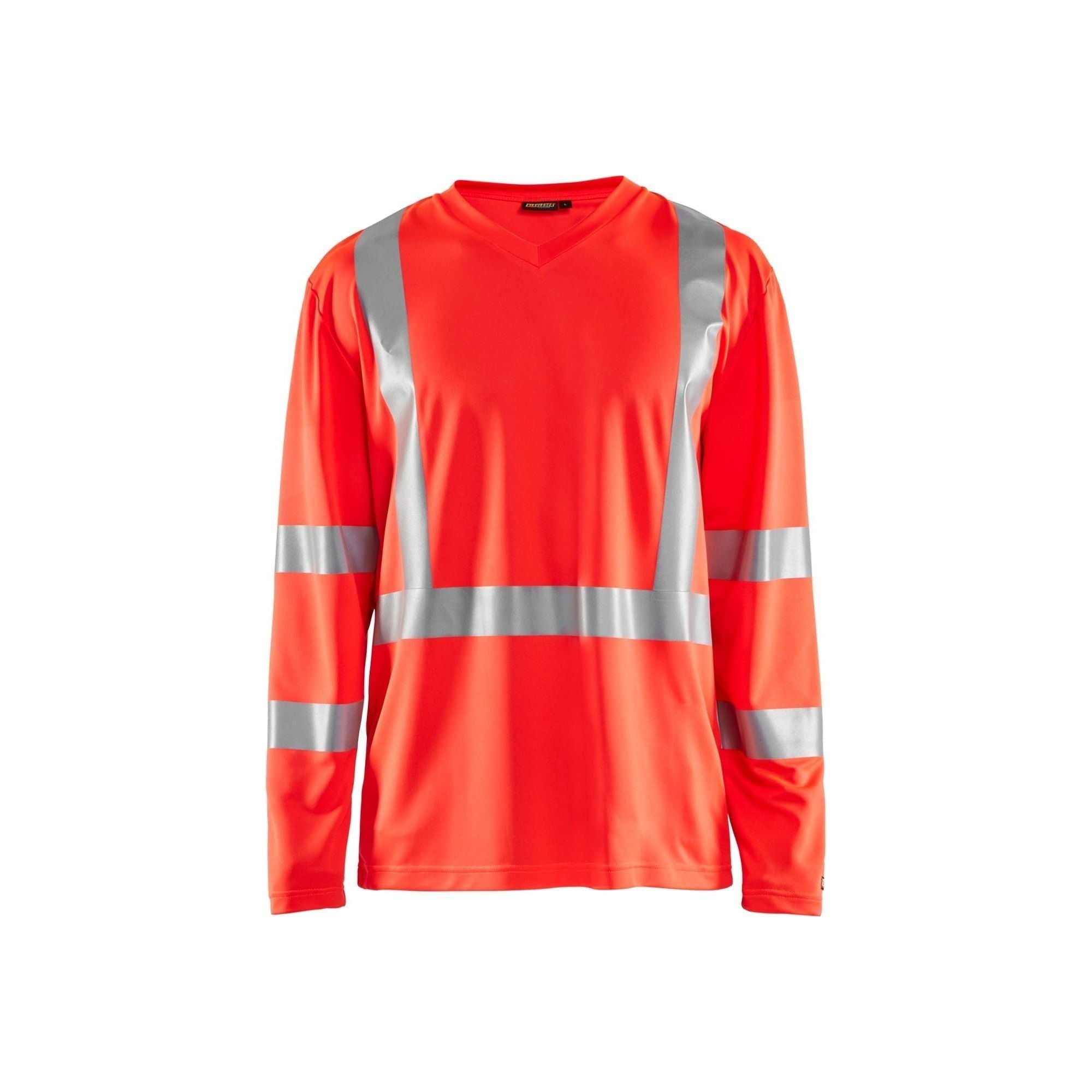 BlÅklder 3383 High Vis Shirt Lang ærme Herre High Vis Rød Shirts BlÅklder 13758 Upf - BlÅklÄder Shirt - 7330509470183