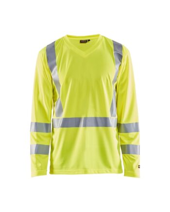BlÅklder 3383 High Vis Shirt Lang ærme Herre High Vis Gul Shirts BlÅklder 13758 Upf - BlÅklÄder Shirt  - 7330509379943