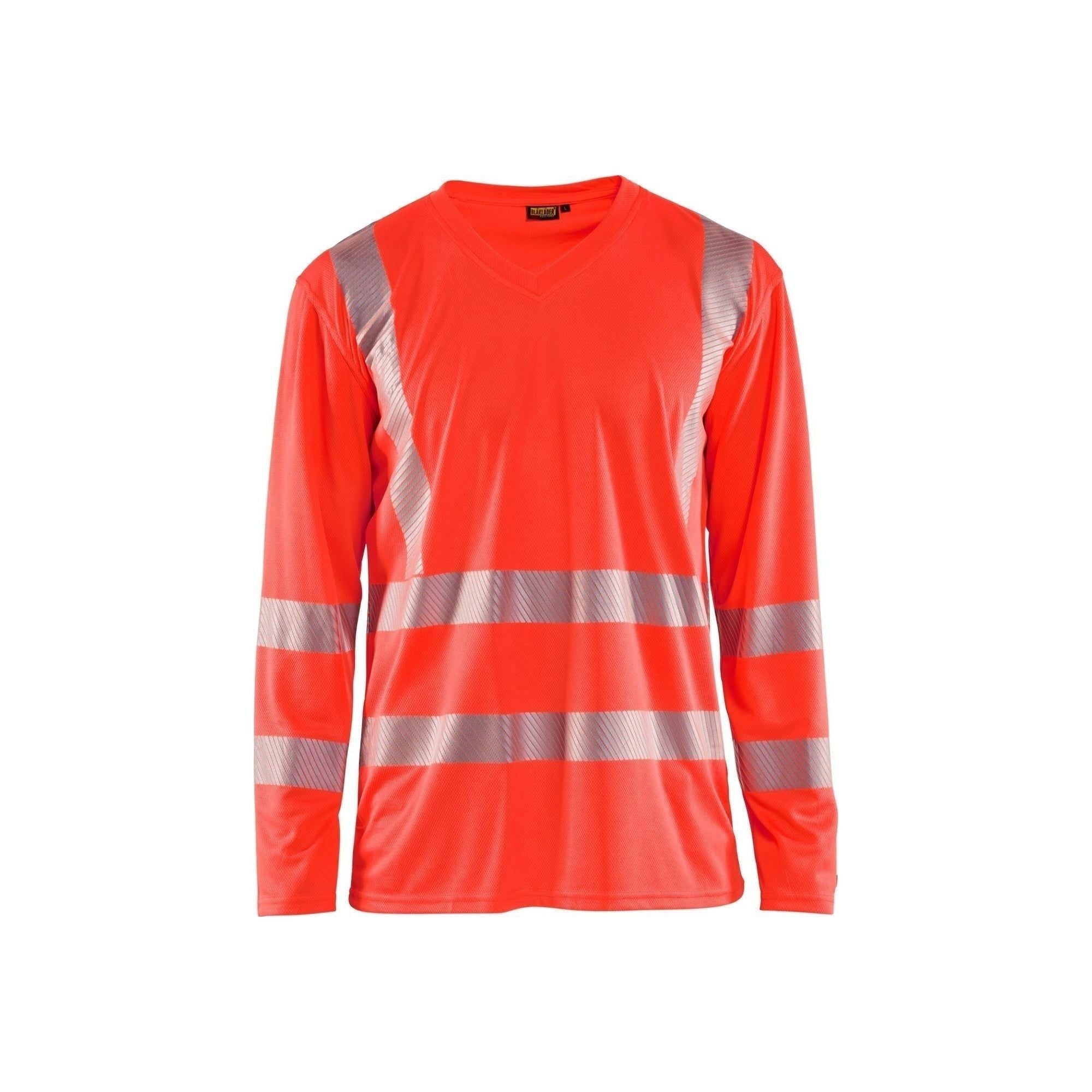 BlÅklder 3385 High Vis Shirt Lang ærme Herre High Vis Rød Shirts BlÅklder Discount - BlÅklÄder Shirt  - 7330509524121