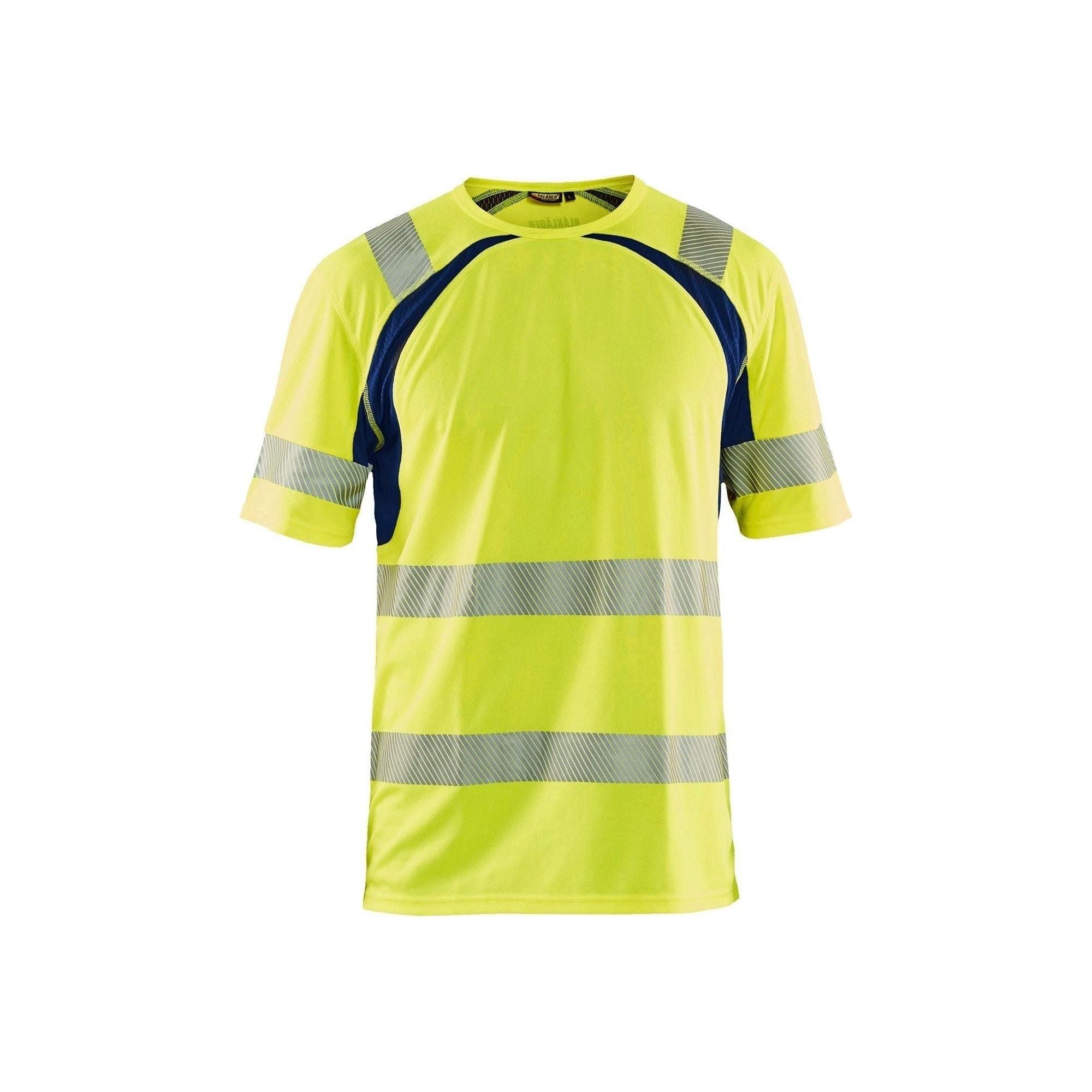 BlÅklder 3397 High Vis Shirt Herre High Vis Gul Marineblå Shirts BlÅklder 13758 Upf - BlÅklÄder Shirt - 7330509655139