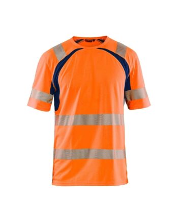 BlÅklder 3397 High Vis Shirt Herre High Vis Orange Marineblå Shirts BlÅklder 13758 Upf - BlÅklÄder Shirt  - 7330509655290