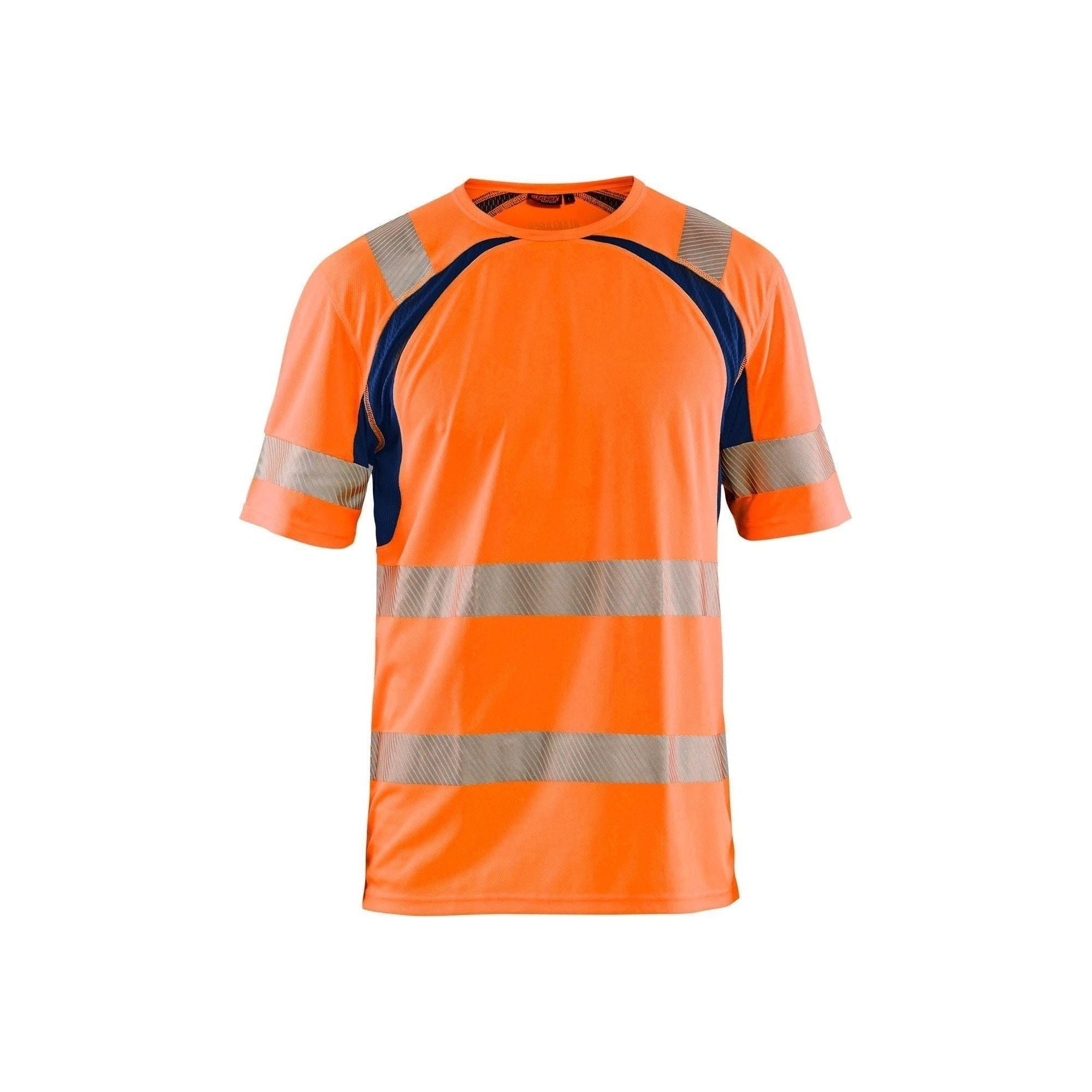BlÅklder 3397 High Vis Shirt Herre High Vis Orange Marineblå Shirts BlÅklder 13758 Upf - BlÅklÄder Shirt - 7330509655290