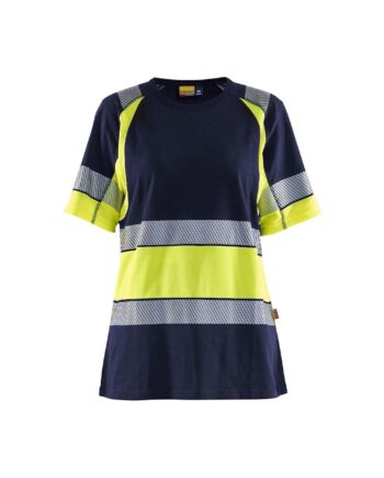 BlÅklder 3410 Dame High Vis Shirt Marineblå High Vis Gul Shirts BlÅklder Discount - BlÅklÄder Shirt  - 7330509856505