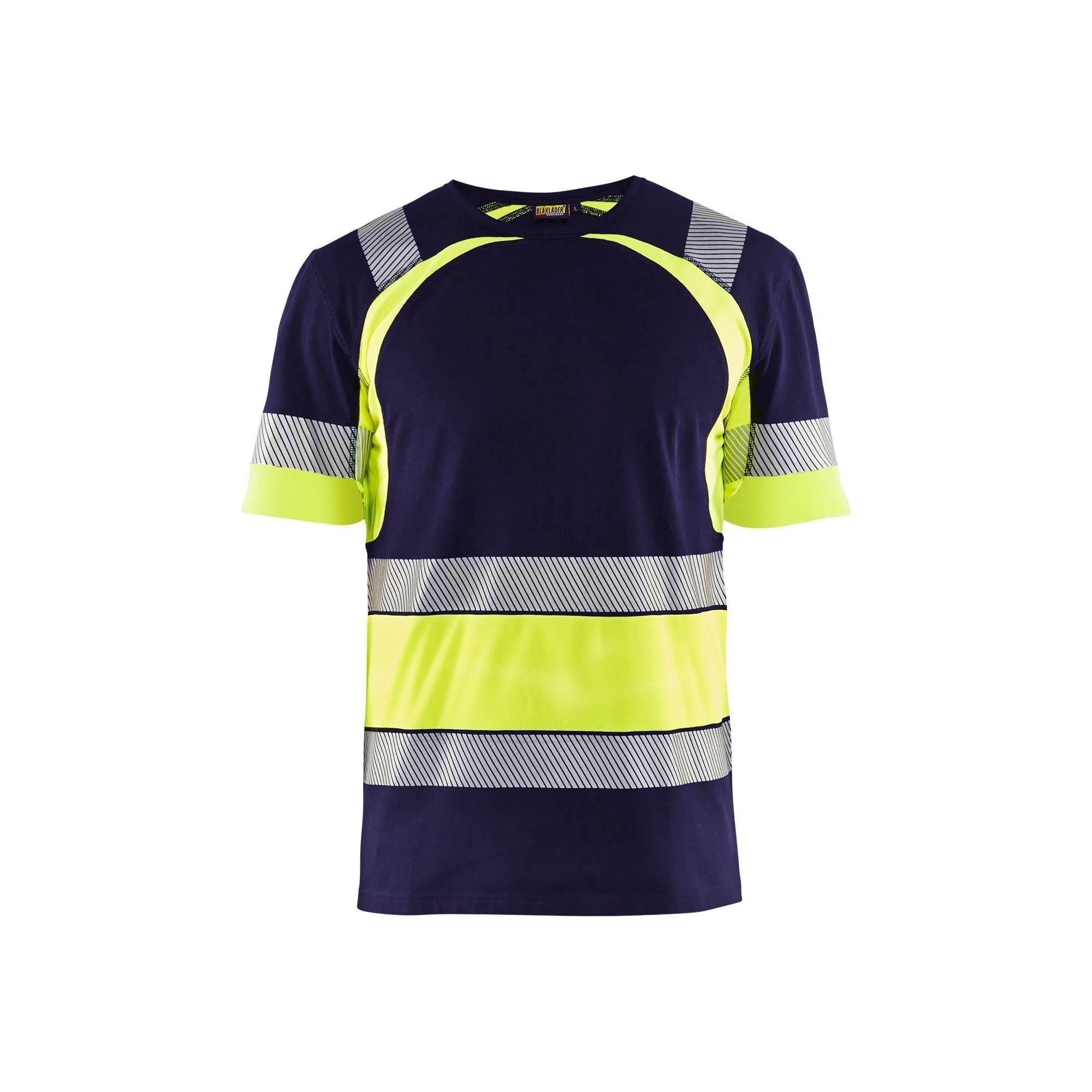 BlÅklder 3421 High Vis Shirt Herre Marineblå High Vis Gul Shirts BlÅklder Discount - BlÅklÄder Shirt - 7330509620984