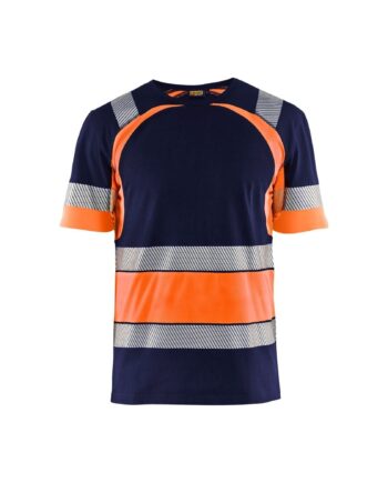 BlÅklder 3421 High Vis Shirt Herre Marineblå High Vis Orange Shirts BlÅklder Discount - BlÅklÄder Shirt  - 7330509620083
