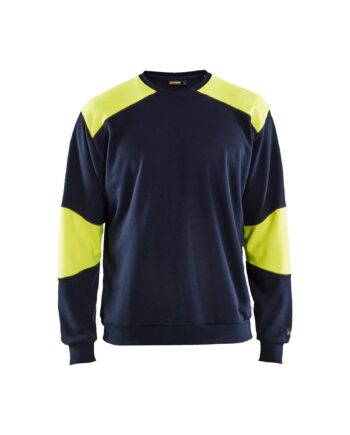 BlÅklder 3458 Brandhæmmende Sweatee Shirt Inherent Marineblå High Vis Gul Sweatee Shirt Beklædning Discount - BlÅklÄder Shirt  - 7330509726310