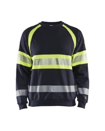 BlÅklder 3459 Multinorm Sweatee Shirt Inherent Herre Marineblå High Vis Gul Sweatee Shirt Apc Beklædning - BlÅklÄder Shirt  - 7330509726037