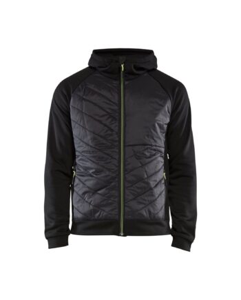 BlÅklder 3463 Hybrid Sweatee Shirt Herre Sort High Vis Gul Sweatee Shirt BlÅklder Discount - BlÅklÄder Shirt  - 7330509713334