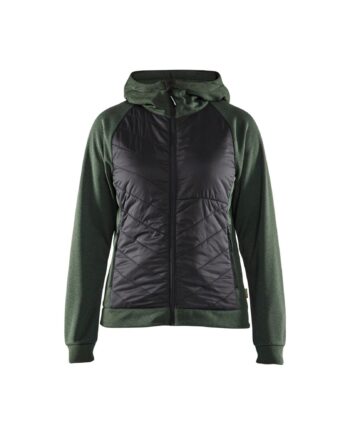 Sort BlÅklder 3464 Dame Hydrid Sweatee Shirt Efterårsgrøn Sweatee Shirt BlÅklder Discount - BlÅklÄder Shirt  - 7330509892688