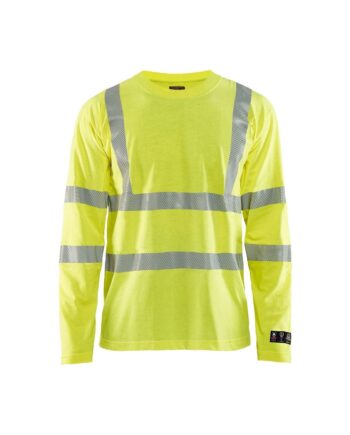 BlÅklder 3481 Multinorm Shirt Lang ærme Inherent Herre High Vis Gul Shirts Arbejdstøj Beklædning - BlÅklÄder Shirt  - 7330509725856