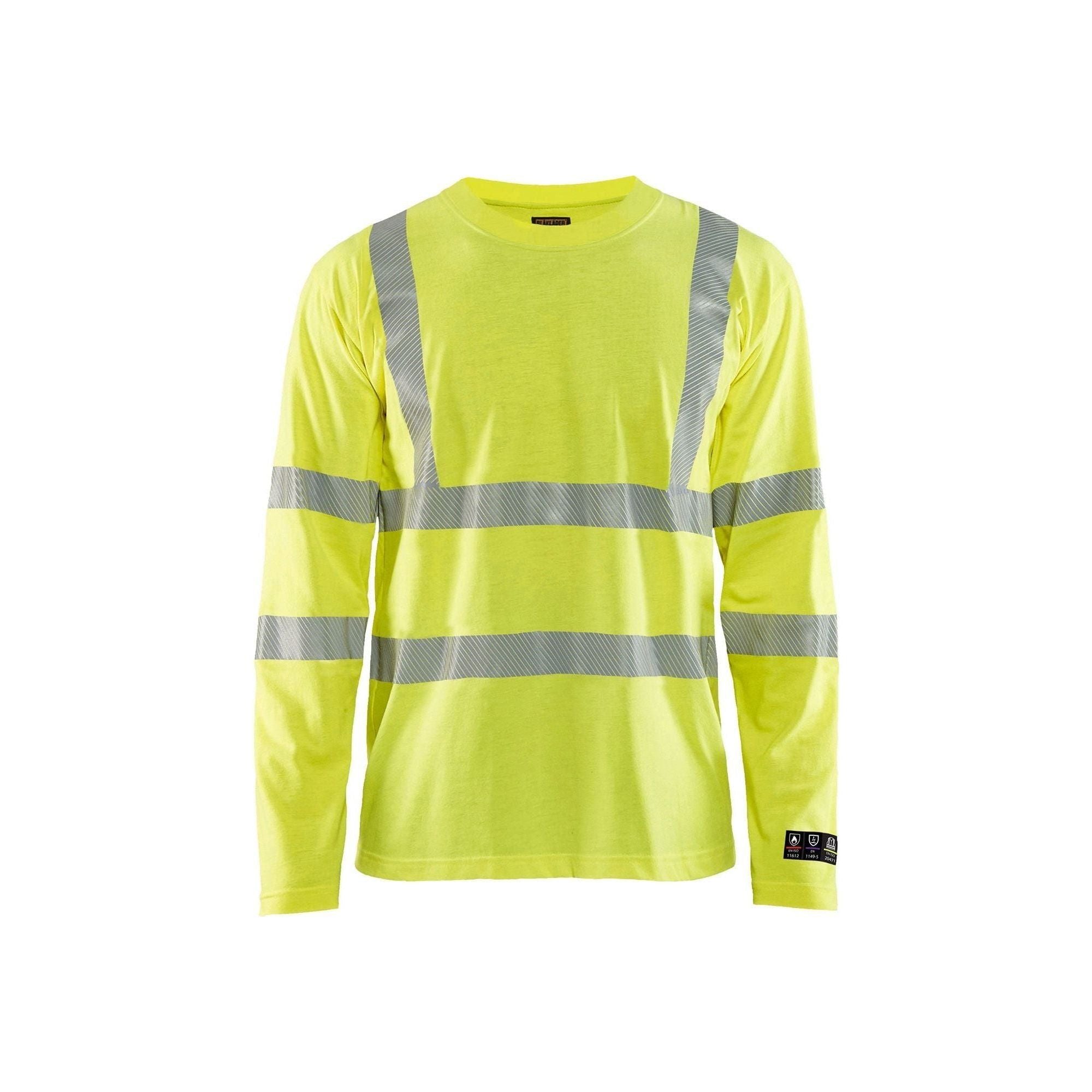 BlÅklder 3481 Multinorm Shirt Lang ærme Inherent Herre High Vis Gul Shirts Arbejdstøj Beklædning - BlÅklÄder Shirt - 7330509725856