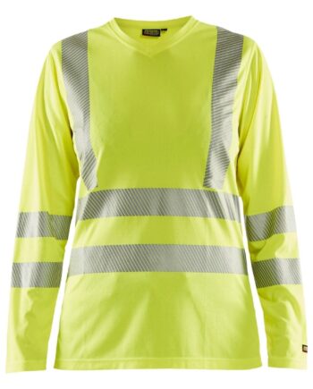 BlÅklder 3485 Dame High Vis Shirt Lang ærme High Vis Gul Shirts BlÅklder Discount - BlÅklÄder Shirt  - 7330509645307