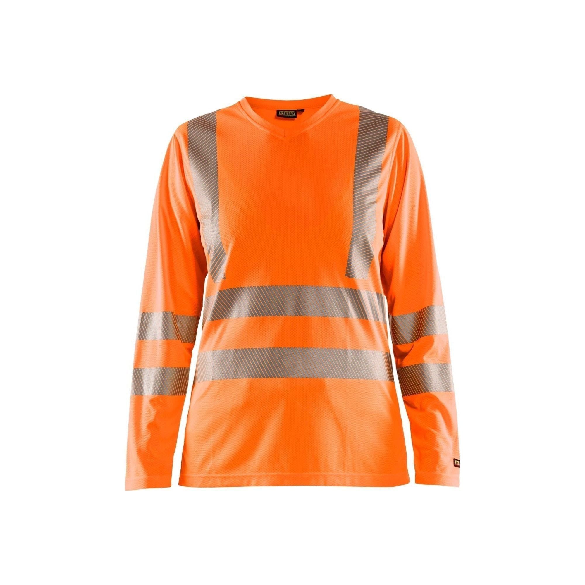 BlÅklder 3485 Dame High Vis Shirt Lang ærme High Vis Orange Shirts BlÅklder Discount - BlÅklÄder Shirt  - 7330509645376