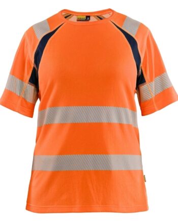 BlÅklder 3503 Dame High Vis Shirt High Vis Orange Marineblå Shirts BlÅklder Discount - BlÅklÄder Shirt  - 7330509894613