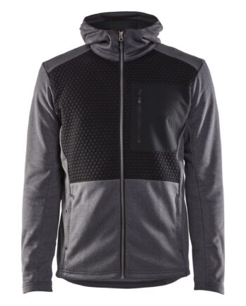 BlÅklder 3540 Hættetrøje Full Zip Herre Sortmeleret Sweatee Shirt BlÅklder Discount - BlÅklÄder Shirt  - 7330509780251